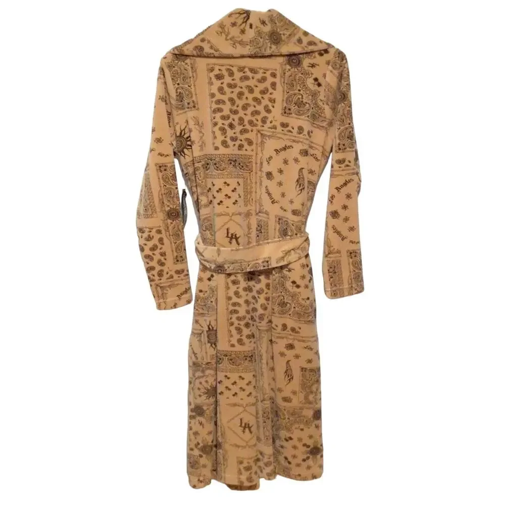 Forever 21 x Hot Wheels Tan & Brown Bath Robe ~ Size S *See Description